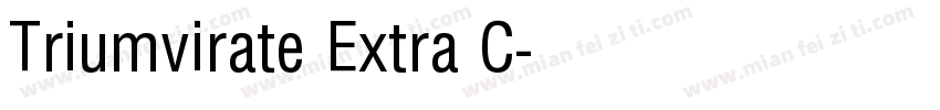 Triumvirate Extra C字体转换